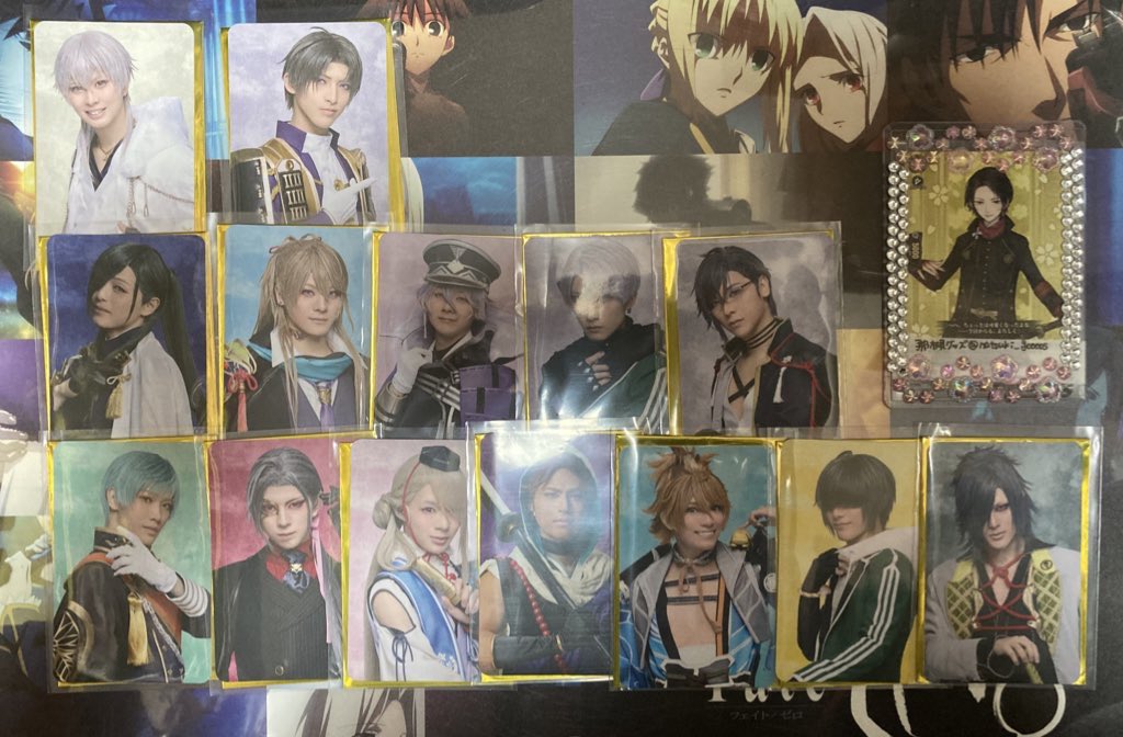 natsuki_goooos's tweet photo. 交換/譲渡 刀剣乱舞 とうらぶ 刀ミュ 祝玖寿 乱舞音曲祭 ふぉとカード ふぉとカ

譲)画像参照

求)同種加州1＞定価+送料

条件は画像2枚目参照、お気軽にお声掛けください。 https://t.co/qAzM5rwbuM
