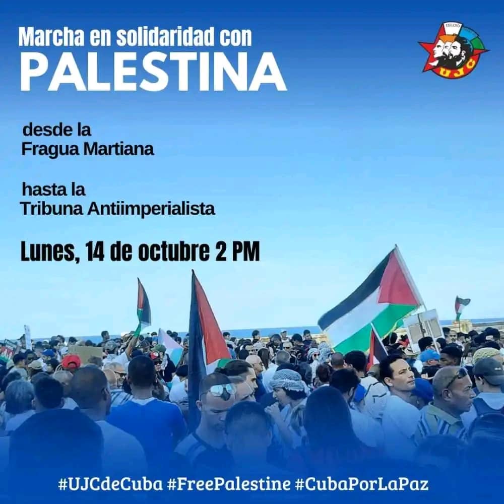 GHNordelo5's tweet photo. iPalestina no está sola! #Cuba #CDRCuba #FreePalestine https://t.co/qE7bdUgvJ7