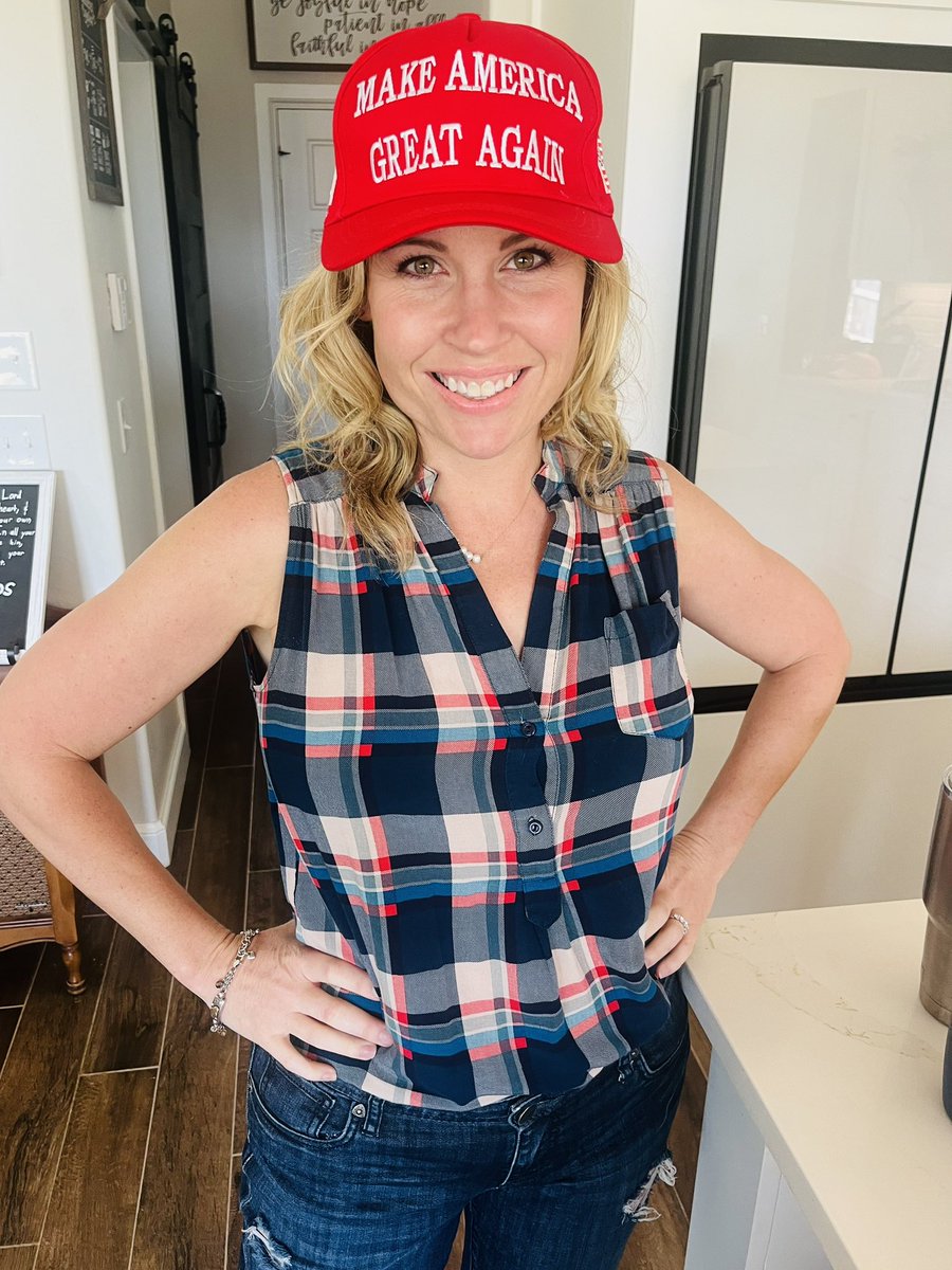 Not afraid to wear the hat anymore - voting for my country and my girls future! <a href="/realDonaldTrump/">Donald J. Trump</a> let’s do this! 🎀🎀🎀 #girlmom #MAGA #teacher #MakeAmericaHealthyAgain #Election2024 #MAHA