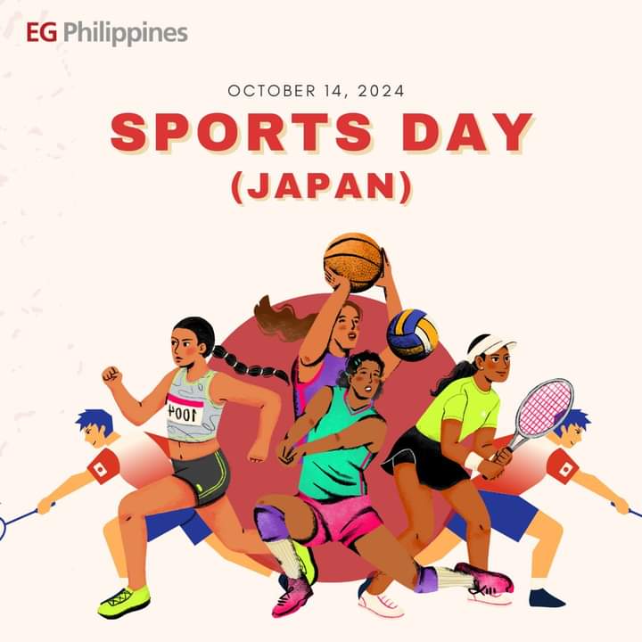 E_GuardianPH's tweet photo. Today in Japan: Sports Day

Sports Day, also known as Health and Sports Day, is being celebrated in Japan annually for every second Monday of October. https://t.co/XnGgKEmvbW