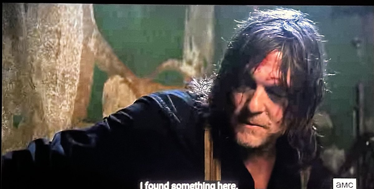 CameronBalling3's tweet photo. Daryl and Isabelle confessing their romantic love for 1 another:

Daryl: You were right I did find something in France (He found love with Isabelle &amp; Laurent) 

Isabelle: je t'aime

Daryl heldIsabelle’s hand the whole time 😭😭😭 #Darabelle #TWDDarylDixon https://t.co/UnjUKiUyJi