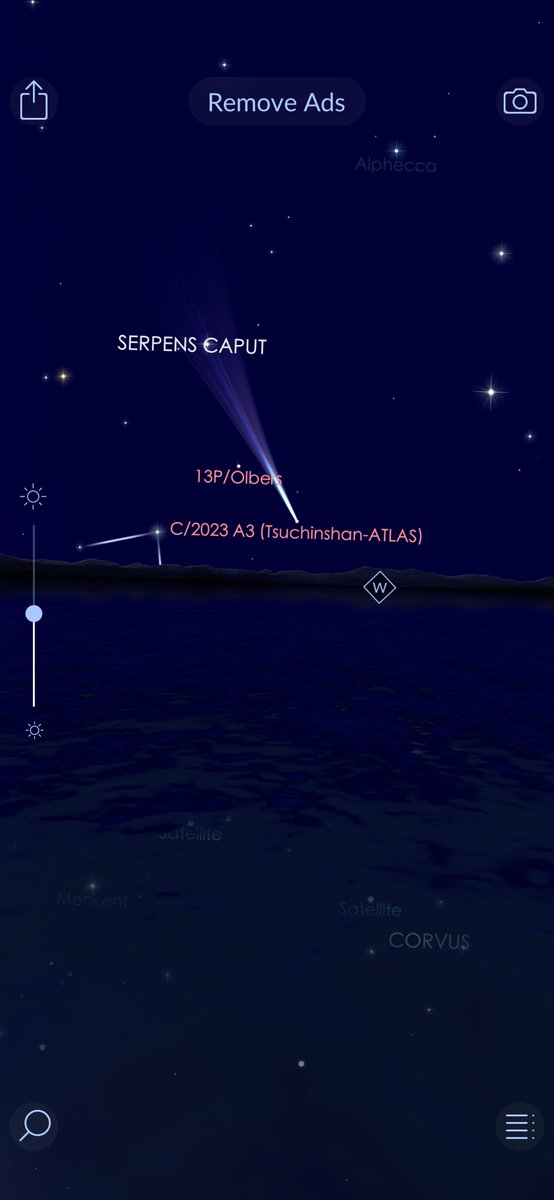 herculesjr's tweet photo. @SpaceToday1 Calgary/AB - Canada acabei de ver o cometa passando por aqui #CometC2023A3 #ATLAS https://t.co/9w81onlXeT
