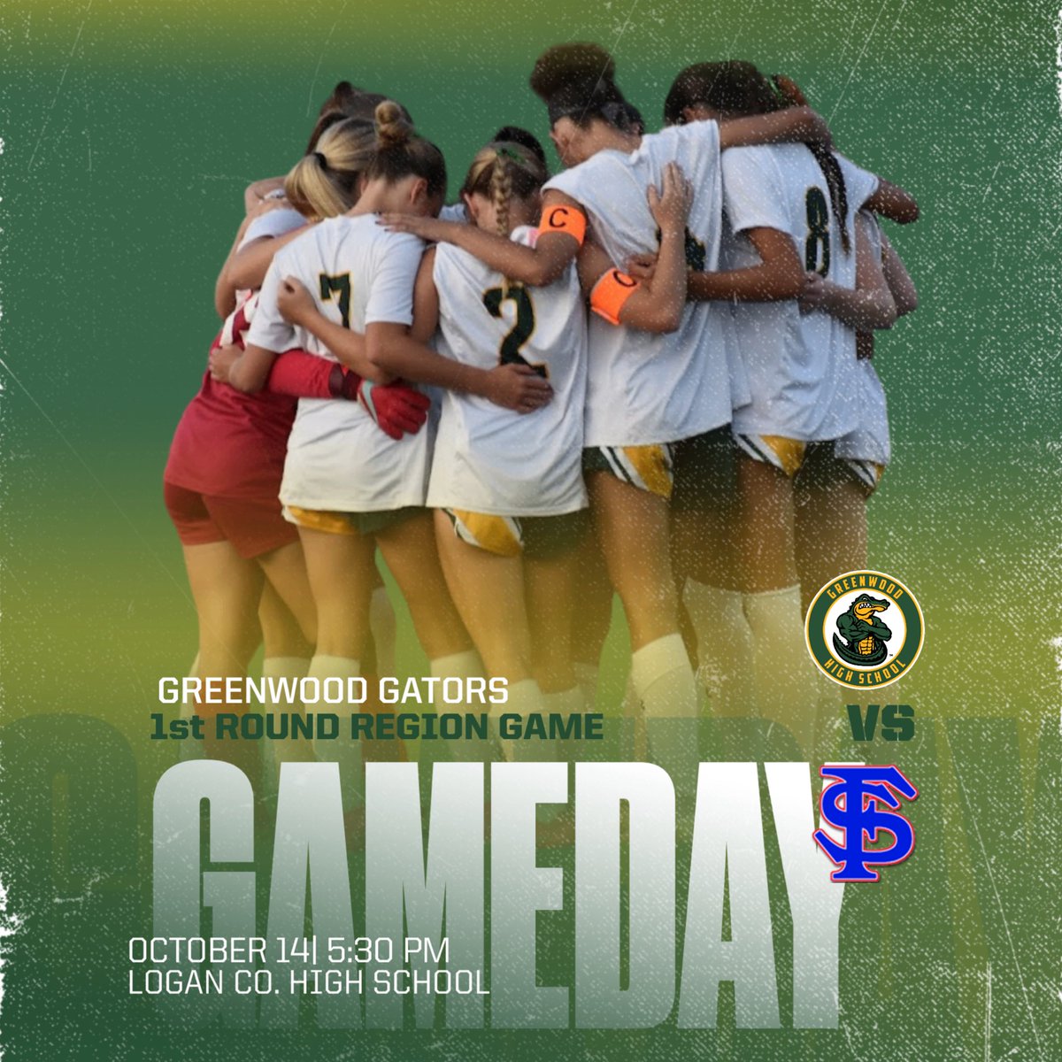 Regionals 1st round Lady Gators 
<a href="/5/">Reserved</a>:30
@Logan County High School 
Come on out and Support you Greenwood Lady Gators 
Let’s GoooWood