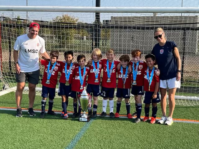 The U8 LMSC Hammers Gold were crowned Premier Division Champions of the 2024 Explorer Cup