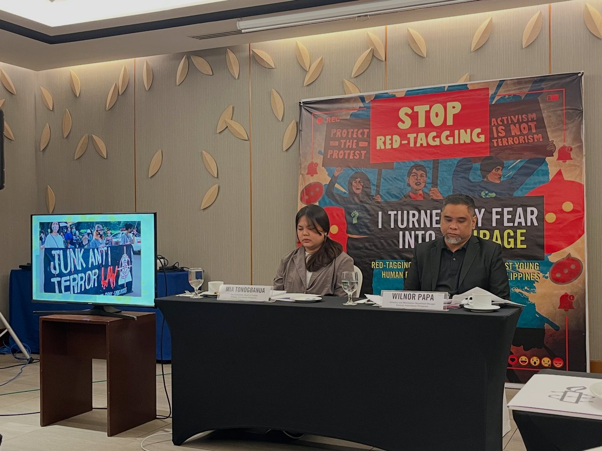 NOW: Human rights group Amnesty International - Philippines (AIPh) launches their report on the online red-tagging and state violence against young human rights defenders (HRDs) in the Philippines, underscoring the authorities' use of Facebook to stifle dissent.