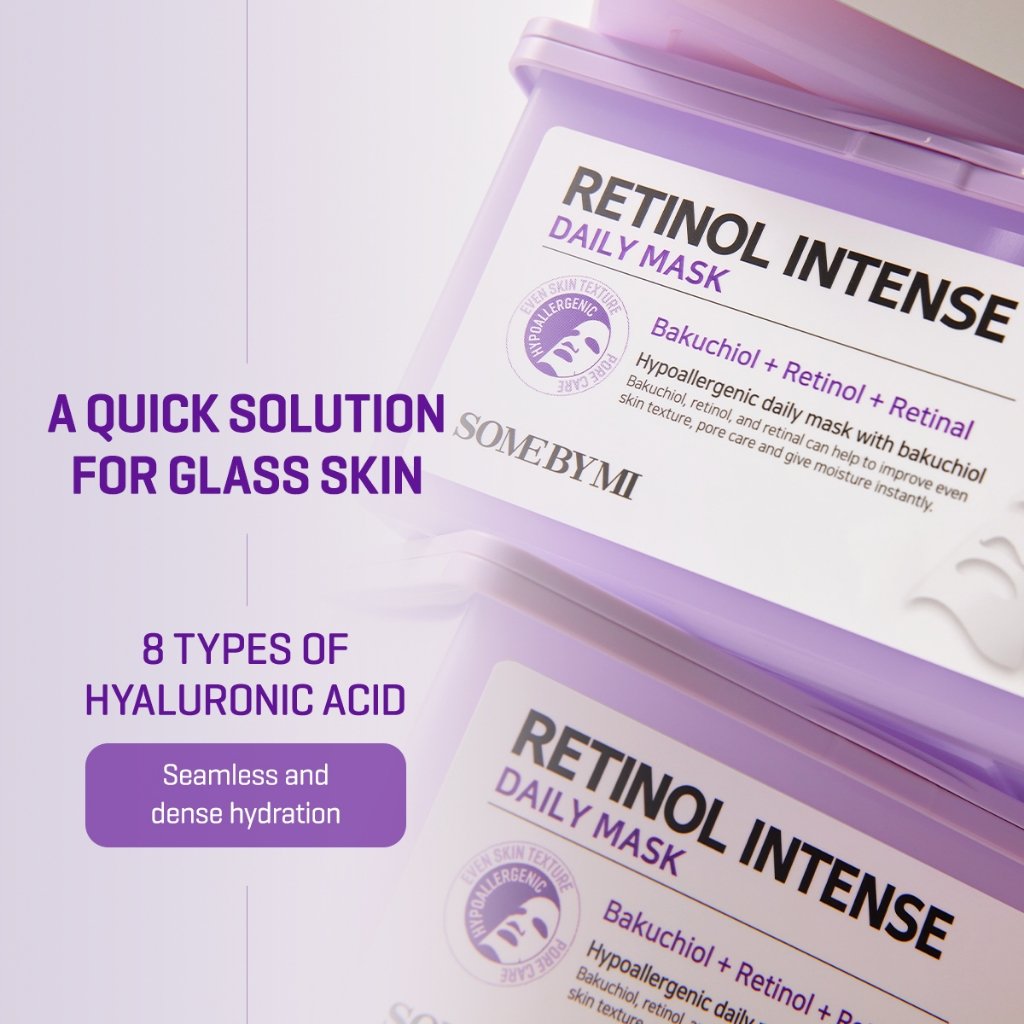 Korang pls la start pakai retinol mask🙏🏻
Next day after pakai mask ni your skin makin glowing! Bright &amp; tak kusam.
Pada yg baru nak try retinol mask ni bagus cuba ni sbb cepat absorb tau🥺

Girls, Retinol intense daily mask somebymi skin jadi bersih. 
Try la..