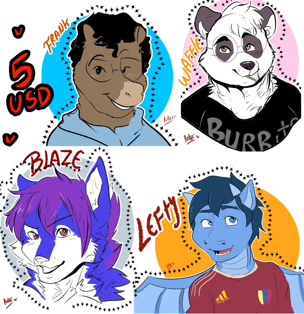 nikiquokka's tweet photo. 📷 Headshot commissions one line and one layer! 📷 📷 A headshot is $5 PAYPAL! , 7 soles Perú (yape), 35 MXN
📷 It's a drawing that takes around 10 minutes!    📷 Sketch drawing and flat painting    📷 Character name (Optional)   
#furry #furrycommission #furryartist https://t.co/4lYPb03t7A