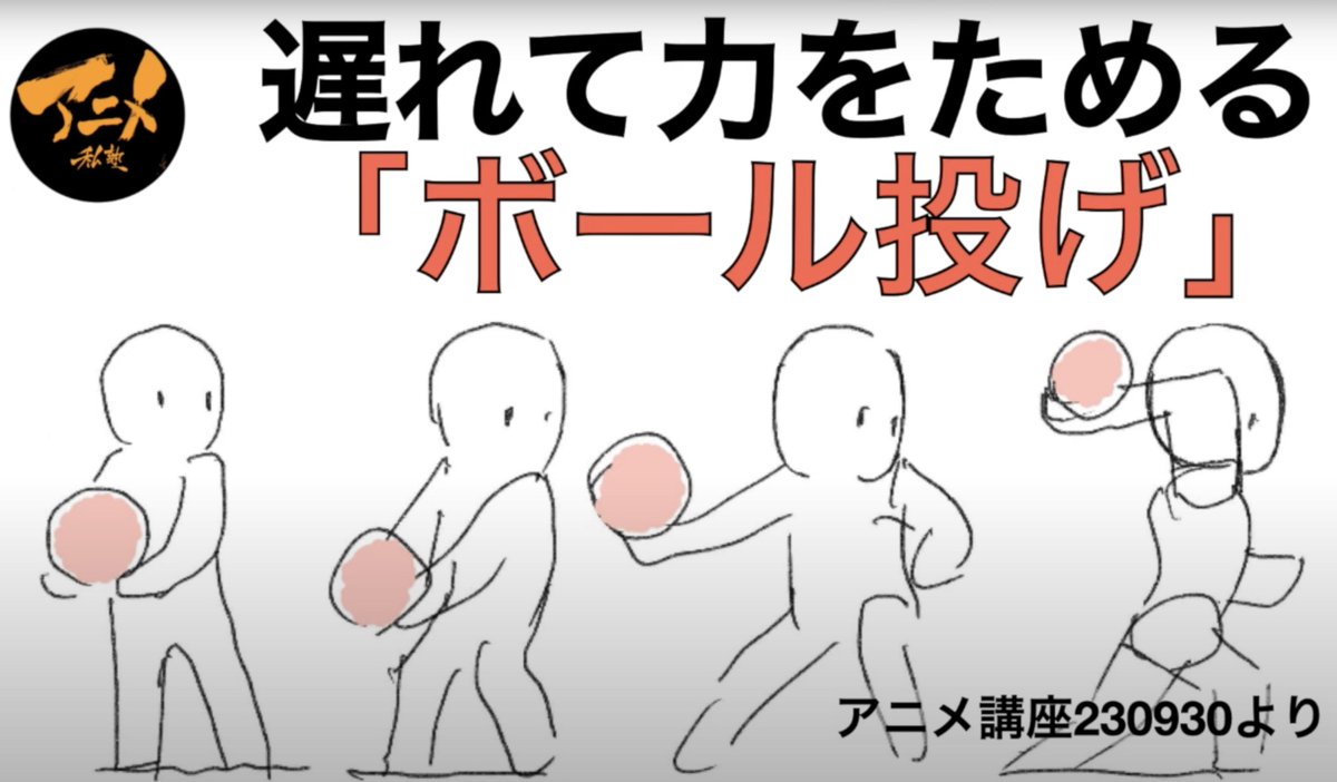 ◎誰でもゼロからアニメ講座‼︎
遅れて力をためる「ボール投げ」※230930
https://t.co/ZnELvShLtA
↓完全版はこちら【限定ニコ動】
230930アニメ講座『ボール投げ』デッサン会『歩き』
https://t.co/Fft1U4ujeK