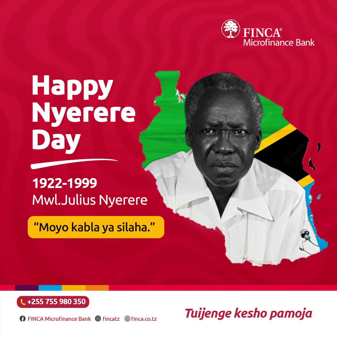 Happy Nyerere day!

#nyerereday #fincatanzania