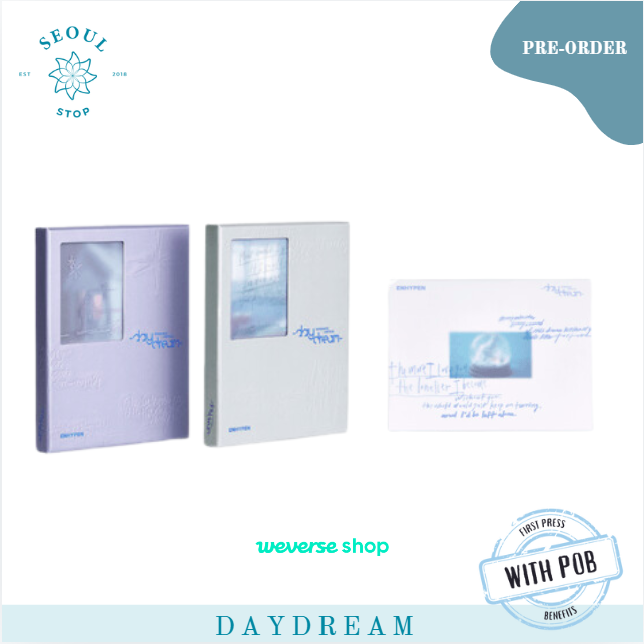 PH GO | #SeoulStopGO | WTS LFB

ENHYPEN 2nd Album Repackage [ROMANCE : UNTOLD] -daydream-

590 - no pob
999 - weverse shop pob

blue noon / white midnight / japan edition

DEADLINE OF PAYMENT:
300 DOWN PAYMENT: NOVEMBER 8
REMAINING BALANCE: ON-HAND

MODE OF SHIPPING:
-SCO /