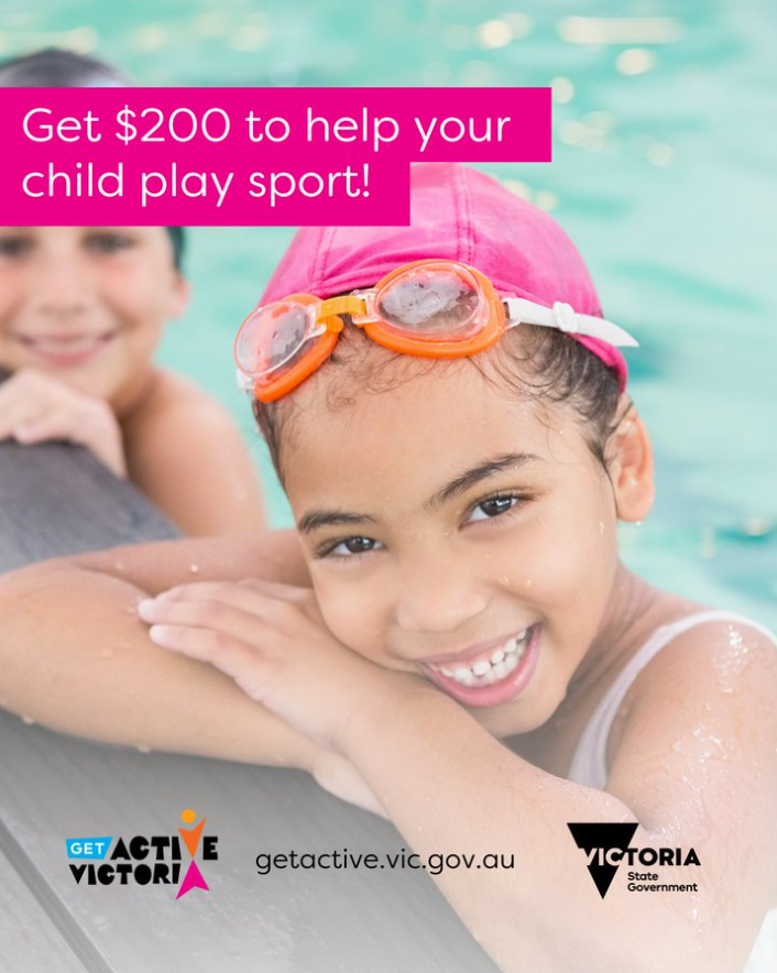 The latest round of #GetActiveKidsVouchers is now open, supporting children’s participation in community sport and active recreation activities by delivering vouchers of up to $200!

Learn more and apply here before this latest allocation is exhausted: bit.ly/4dKPyVV