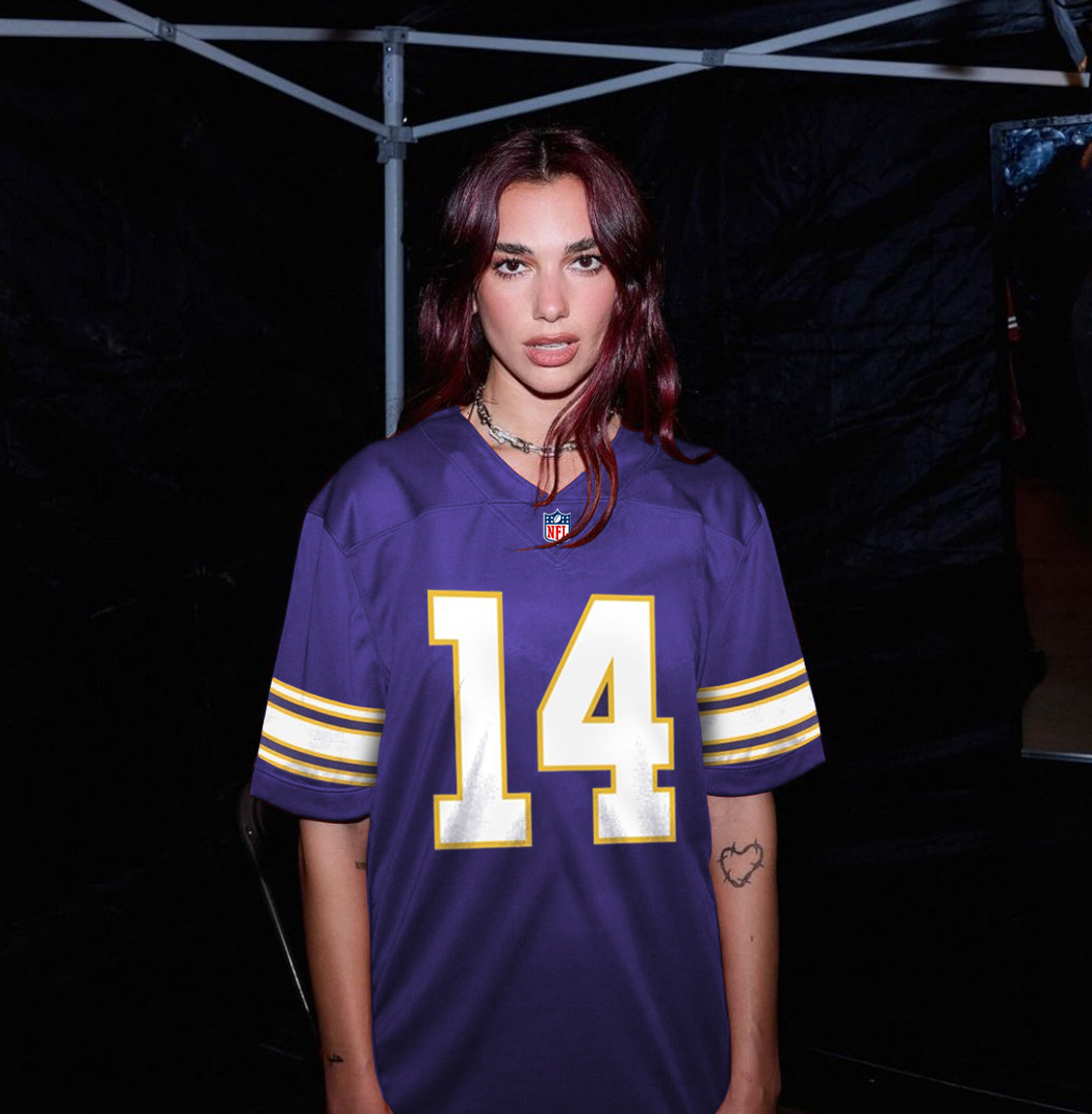 Vikings to the Super Bowl confirmed... 

<a href="/DUALIPA/">DUA LIPA</a> 🤝 <a href="/Vikings/">Minnesota Vikings</a>