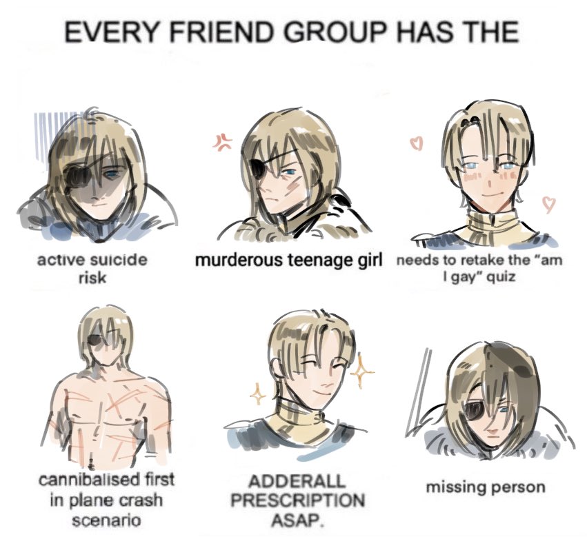 snowkying's tweet photo. every friend group is dimitri #fe3h https://t.co/ULlATozsjH