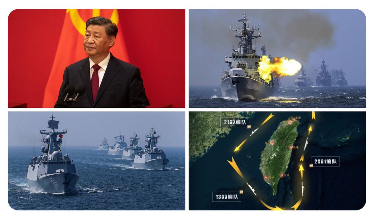 MamballyShams's tweet photo. Update: Taiwan on full alert for Prepares for invasion!!
Chinese President Xi orders that Taiwan be surrounded and cut off from all foreign influence!! War is coming soon!!
US will have to keep distance from China and Russia.
#china #chinese #Russia #USA #latesupdate #WW3 #Trending