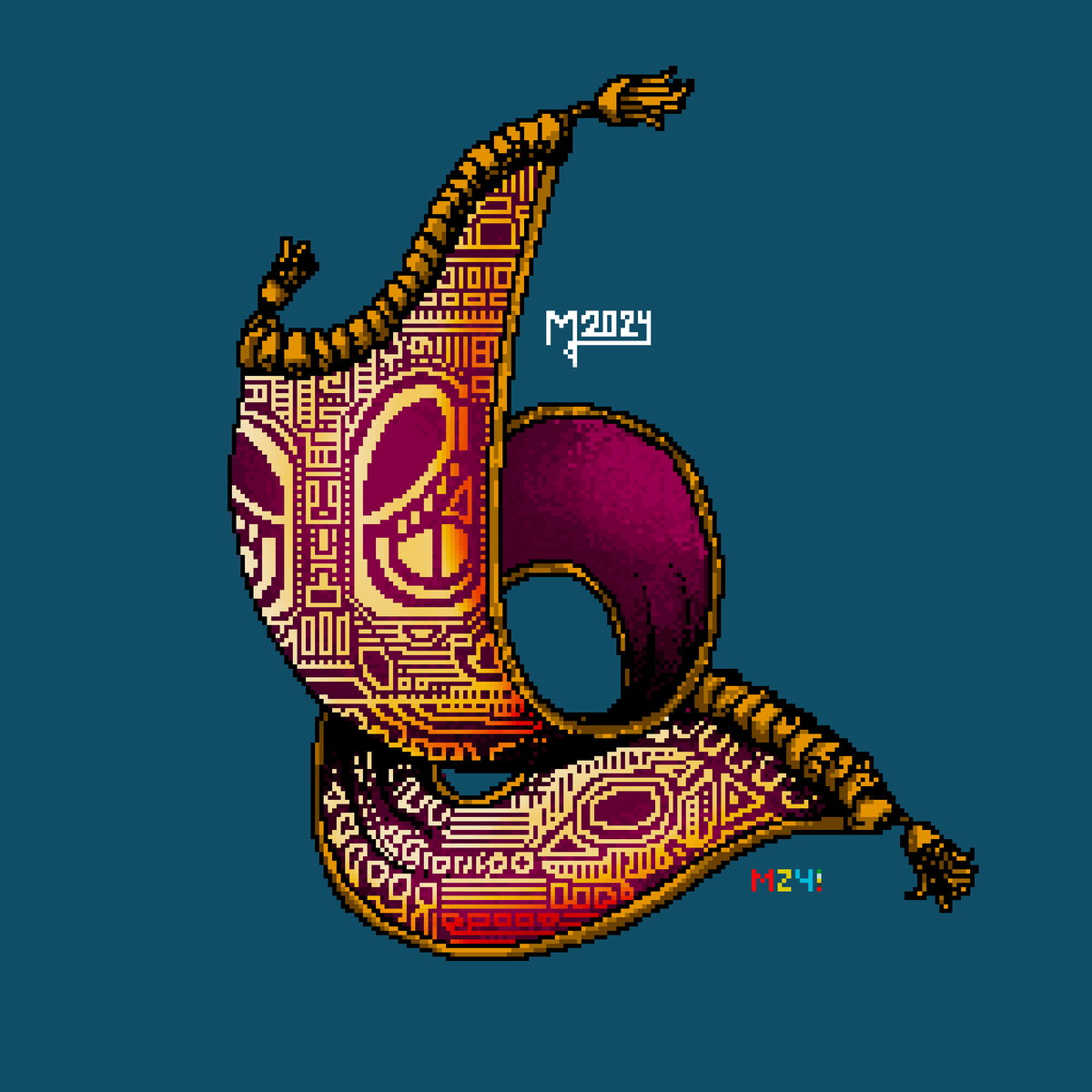 BaluuCampos's tweet photo. Alfombra asfixiante. D&amp;D 5ª Edicion. #pixelartist #Pixelverse #Pixels #Pixelart #digitalart #DyD #Dungeonsanddragons https://t.co/SL2jfmPZCY