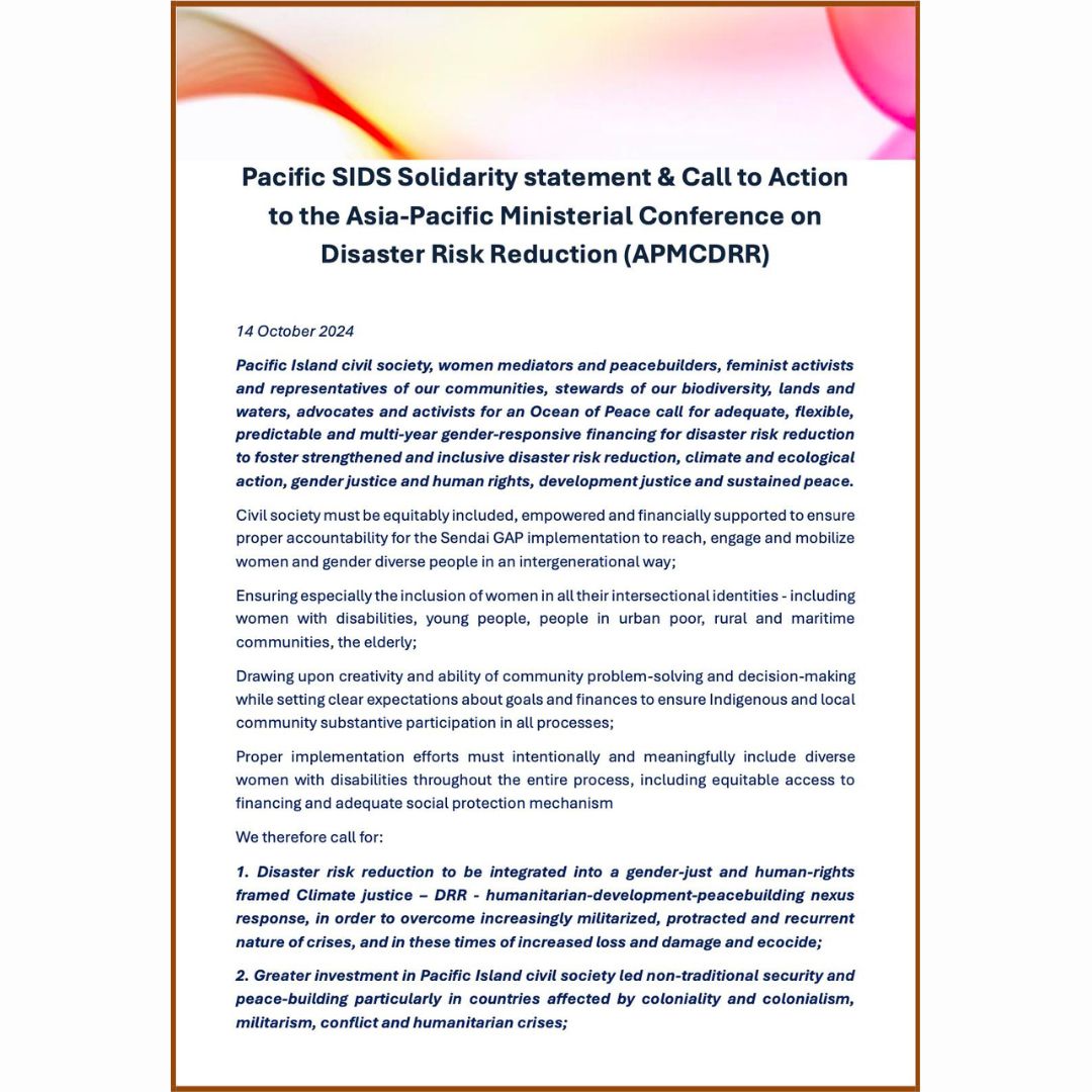 Pacific Feminist Community of Practice tweet media