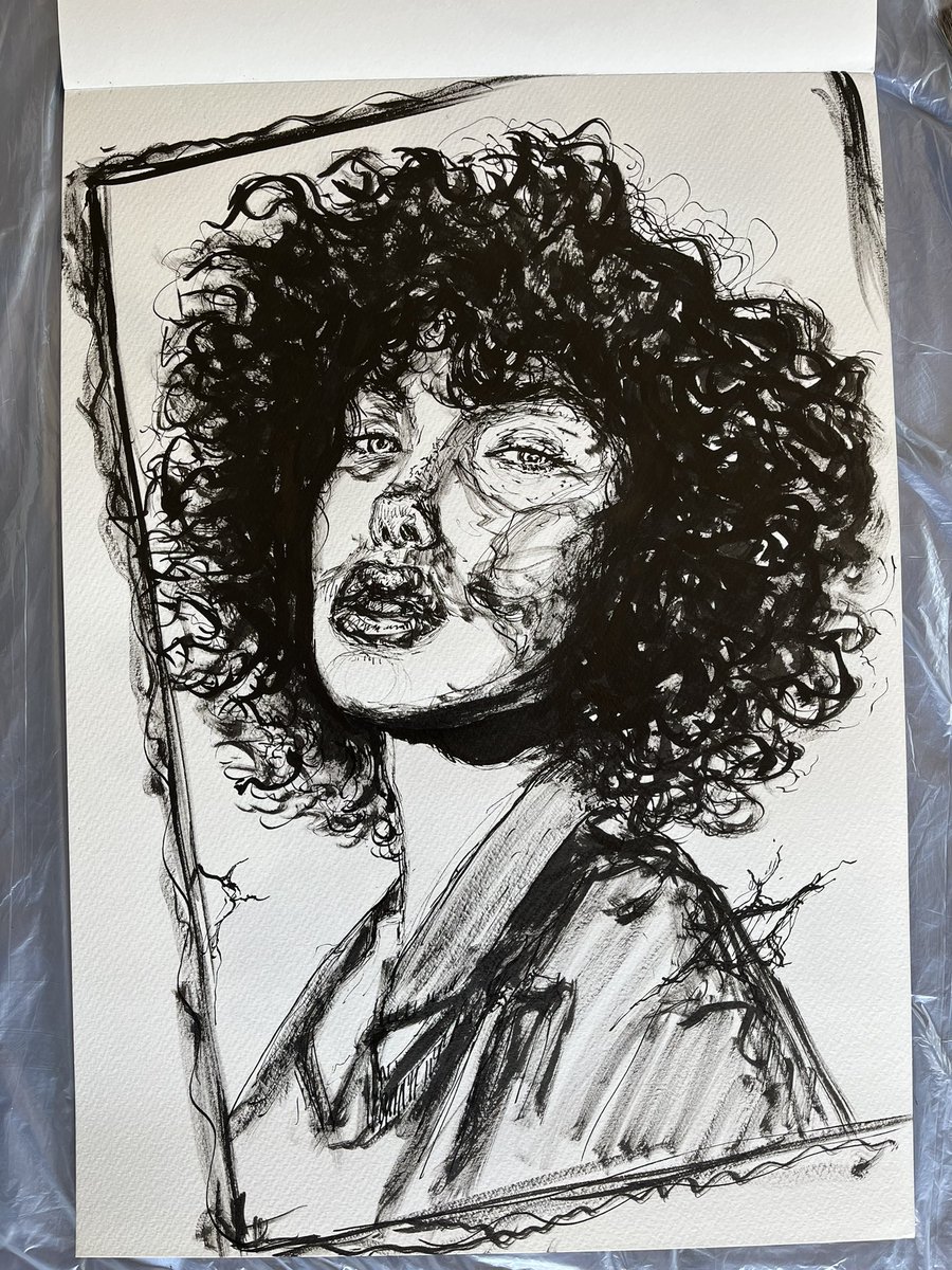 Ink on paper. A3. Gm 🖤