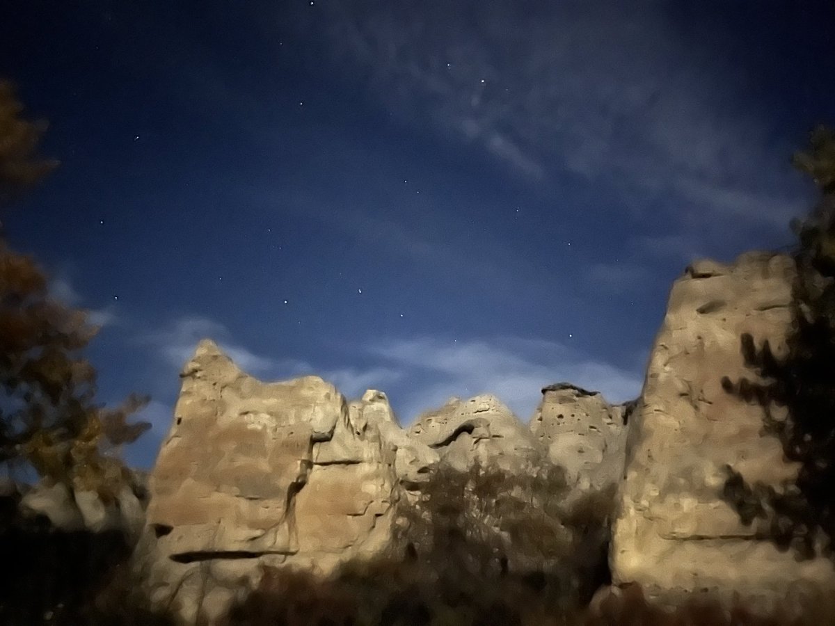 Writing on Stone thanksgiving evening. Big Dipper in the background.
