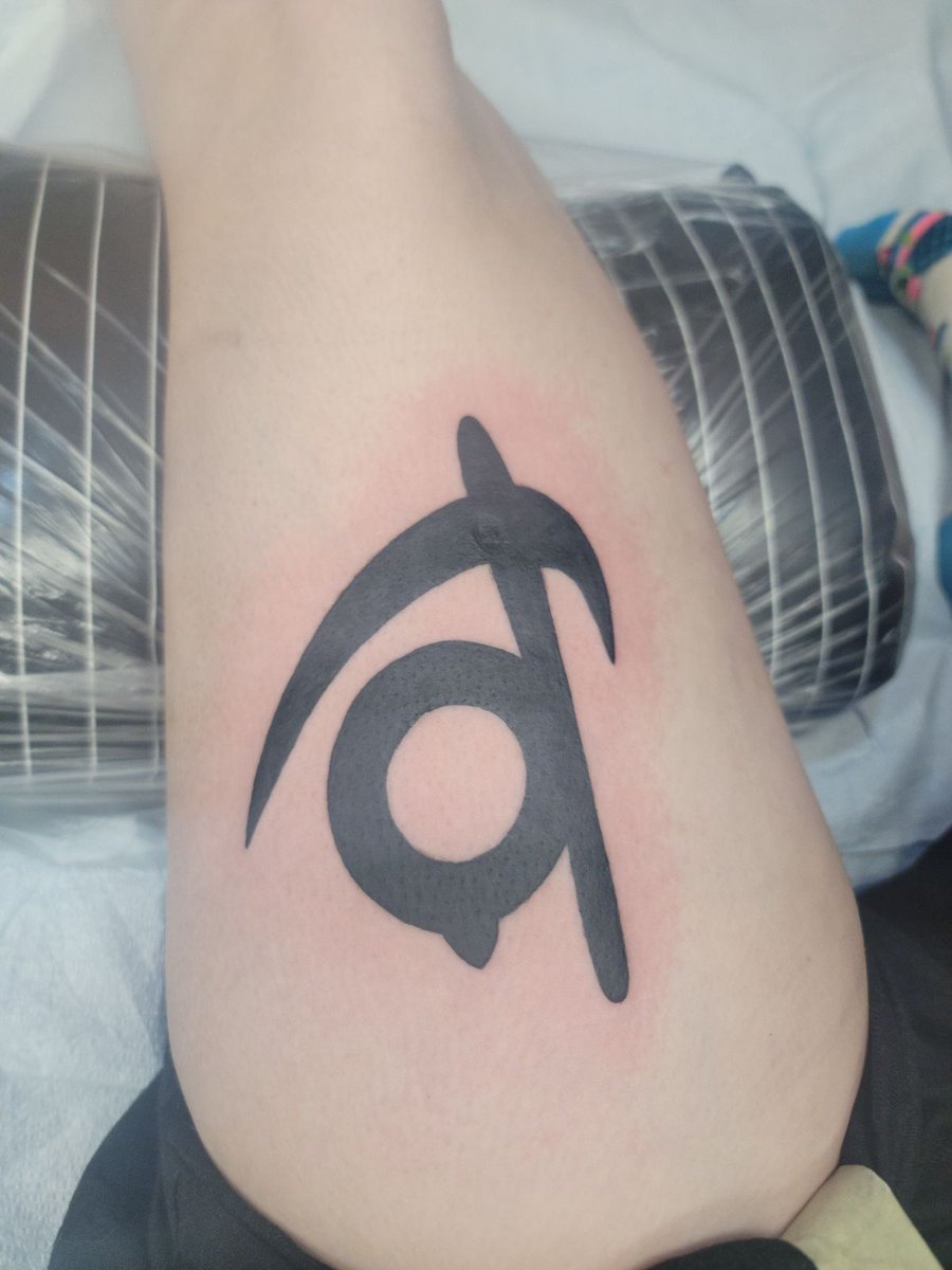 Indie_yote's tweet photo. My new tattoo reaper class baby! 

#ff14 #FinalFantasyXIV https://t.co/8t82risQda