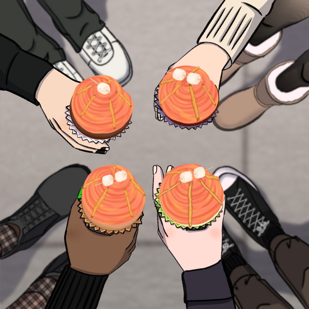 OriUnkown's tweet photo. I found these halloween cupcakes and I HAD to draw a group of school friends taking a fun picture together.
#sundownmagic | #WEBTOON_OC_tober | #DrawWithCANVAS | #WEBTOONCANVAS | #webtoon
#sundownmagic |@webtooncanvas https://t.co/JNO0awPSYJ