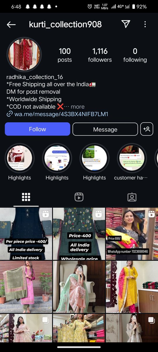 MayurDhanwani26's tweet image. This id is froud.
Mera 6000 ka order tha. 
GST bill ki process ke naam pe 36100 Le liye hai aur 10000 ki demand krrhe hai. 
Don't be fooled like me. 
Cyber security India please ho sake to mere paise wapis dilwa dijiye.
@CyberGujarat
#cybercrime #Froud #justiceforme