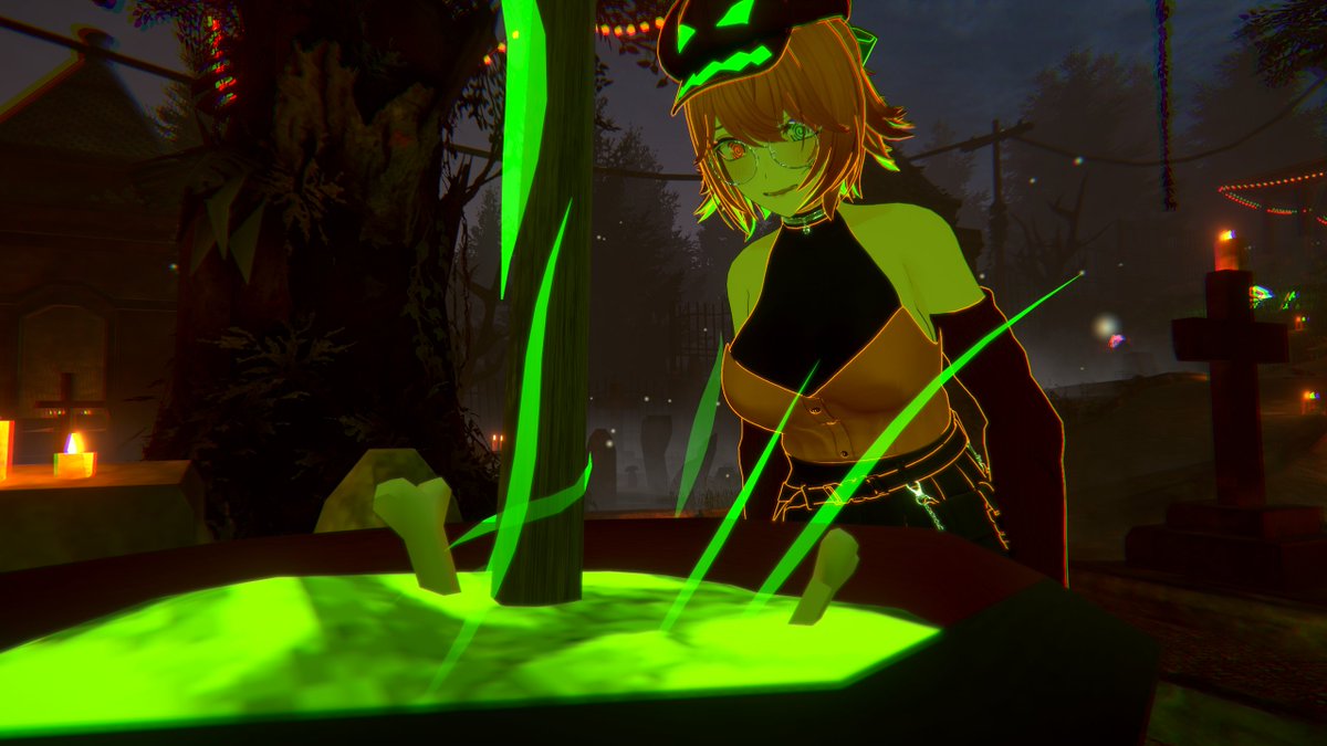 RazzerVT's tweet image. It's a spooky month! 

#VRChat
#VRChatPhotos