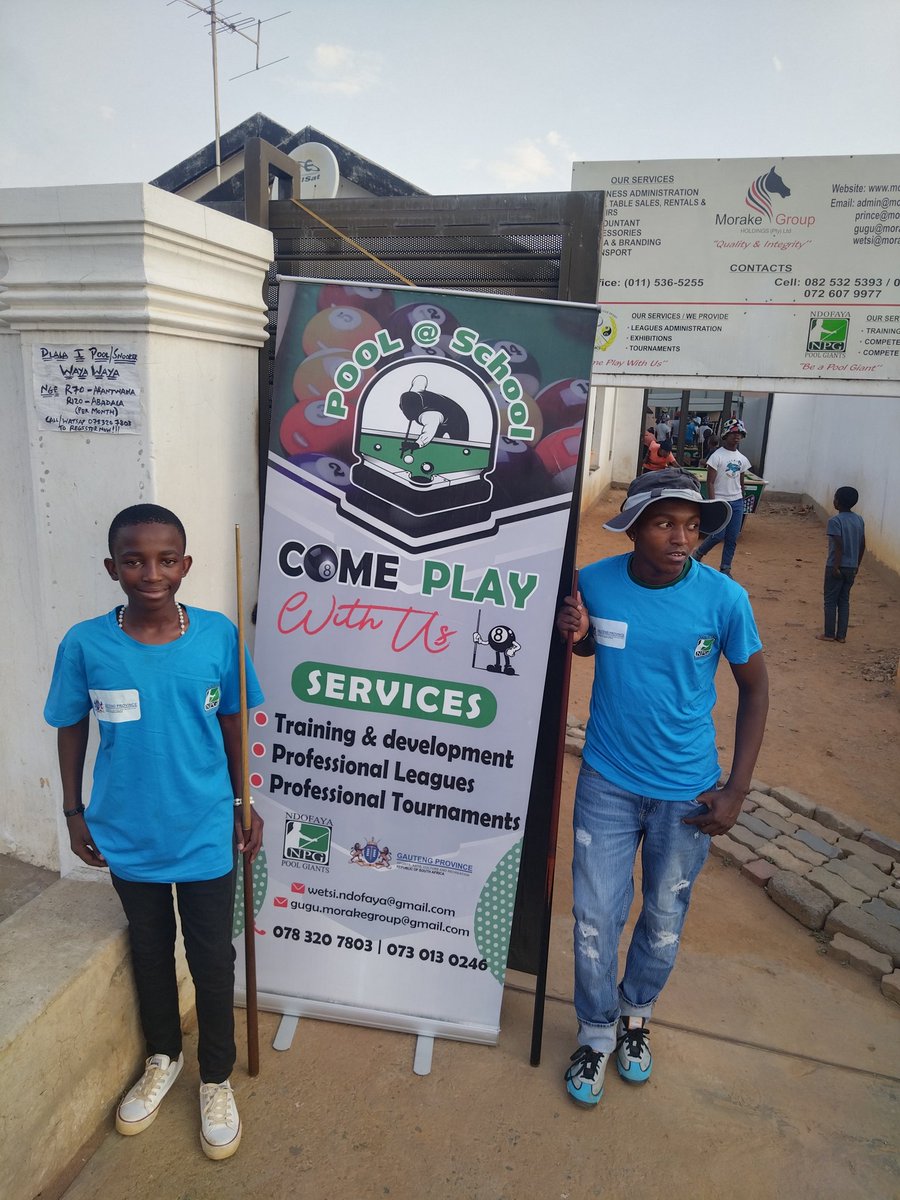 wetsim1's tweet photo. New Project through our NPO- Ndofaya Pool Academy #MakingAChamp
UNLIMITED POOL R70 PER MONTH FOR KIDS, R120 FOR ADULTS
To Join/support with a DONATION/ SPONSORSHIP pls call/watsap 0783207803/ Wetsi.ndofaya@gmail.com
@GaytonMcK @GautengSACR @CityofJoburgZA @Lesufi @EFFSouthAfrica https://t.co/Su9XVEuIe3