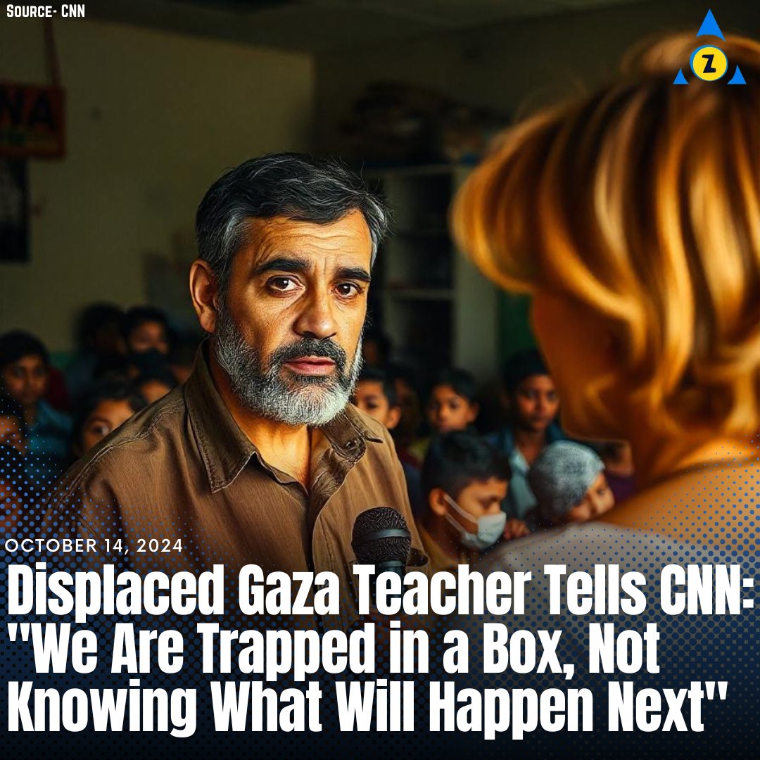 TheAgeOfGenZ's tweet photo. Trapped in Fear: Gaza Teacher's Desperate Plea Amid Conflict
Source - CNN
#Israel
#Palestine
#GazaGenocide
#GazaConflict #HumanitarianCrisis #VoicesFromGaza #GlobalNews #CNNReports https://t.co/2hV5fH03Ws