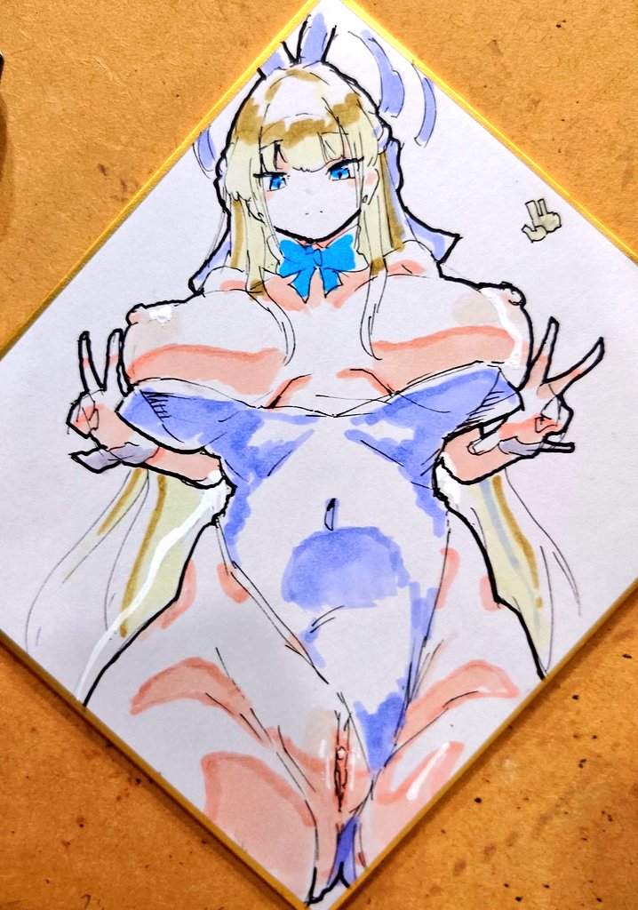 出来た、飛鳥馬トキの色紙が 