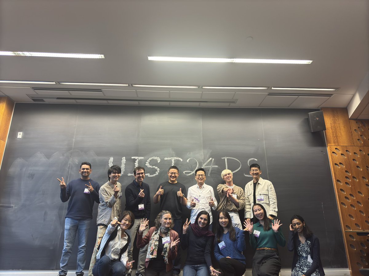 Fruitful and inspiring discussions at #UIST2024 #doctoralsymposium Many thanks to amazing panelists Wendy Mackay, <a href="/AndreaHCI/">Andrea Bianchi</a>, Xing-dong, <a href="/iamqubick/">Jeeeun Kim</a>, <a href="/AnhongGuo/">Anhong Guo</a>, and outstanding fellow DS folks <a href="/_yudaitanaka/">Yudai Tanaka</a> <a href="/michelle123lam/">Michelle Lam</a> <a href="/sefidgar/">Yasaman Sefidgar</a> <a href="/saelyne_yang/">Saelyne Yang</a> Shwatha <a href="/Anandghan_W/">Anandghan</a> Nathaniel