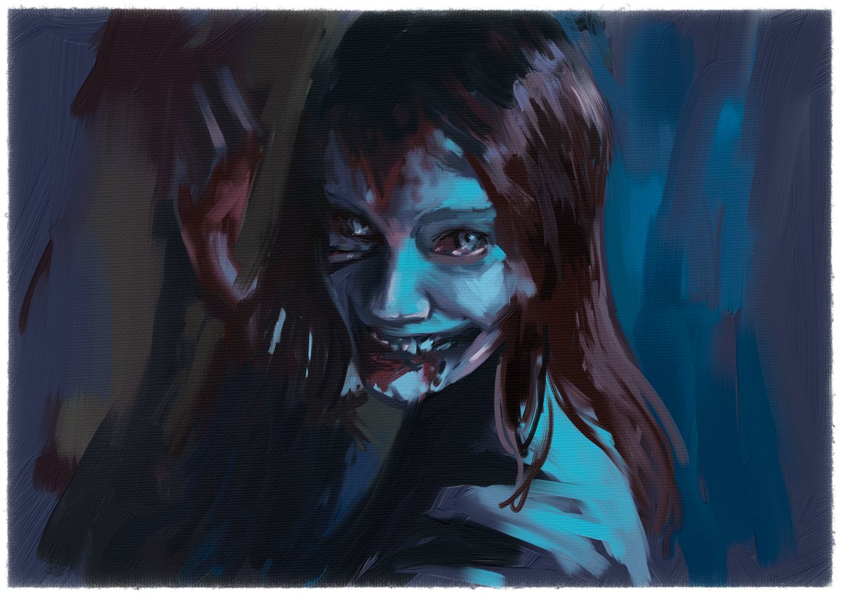 onedoomedrabbit's tweet image. hour and half quick paint in @escapemotions rebelle 7 just got it and its awesome, feels like real paint