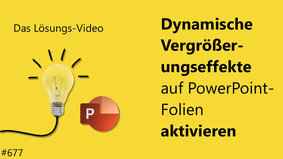 #DLV 677: Soll ein Bild nicht nur langweilig auf der Folie erscheinen, sondern sich bei der Wiedergabe langsam vergrößern? Der Text aber nicht? Markus Hahner und Maria Hoeren zeigen, welche Funktionen hierzu in PowerPoint zum Einsatz kommen. youtu.be/uQfuUUOfniE #daloevi