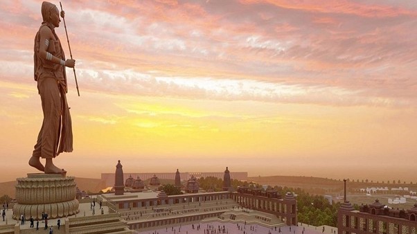 Standing 108 ft tall, the #StatueOfOneness in Omkareshwar honors Adi Shankaracharya and symbolizes ‘Vasudaiva Kutumbakam’—the world is one family. Proud to contribute our architectural and engineering expertise to this monumental project. #MeinhardtGroup #EngineeringExcellence