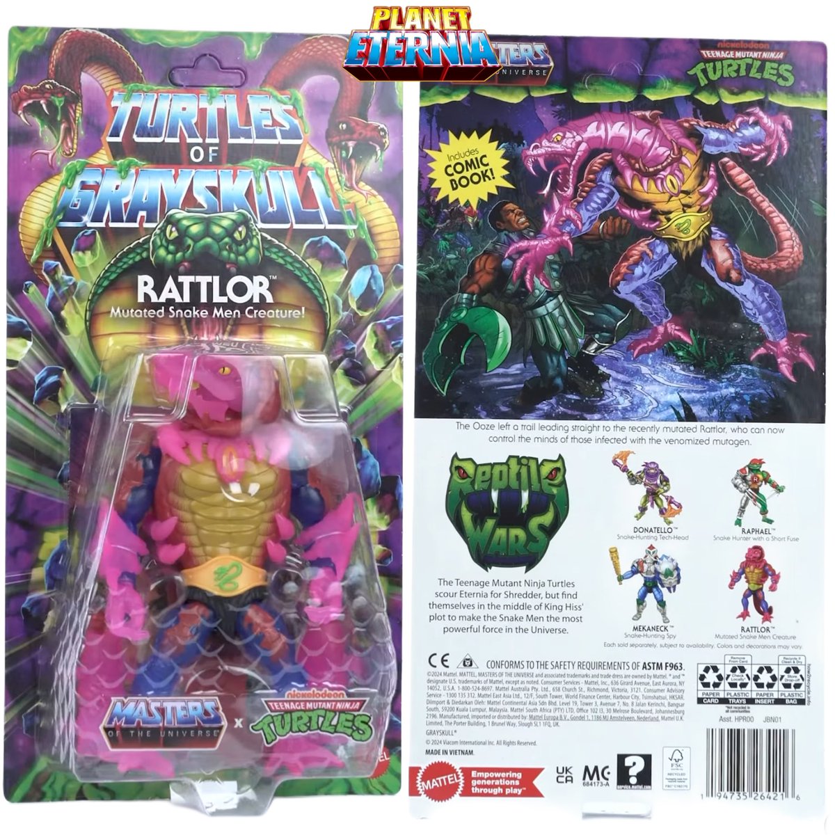 News| Nach Donatello und Raphael folgt nun Mekaneck in der neuen Turtles of Grayskull Reptile Wars-Wave. Roy Juarez hat soeben die Figur in OVP gepostet.

Wie gefällt sie dir?

#mastersoftheuniverse #motu #heman