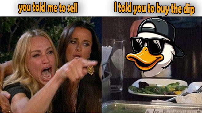 henry_terron's tweet photo. When you panic sell, but the duck's been telling you to buy the dip all along... 💪🏼
TG: https://t.co/nZIN6Nue9R
CA: FFBDunxagMP9Z79rVFSXaYf58BDkZBSVpiuzEX1v3cKE
$DUCKOFF #HODL #Solana #MemeCoin #CryptoGems #Web3 #DeFi #BullRun #DUCKOFF #Crypto https://t.co/mI4OQfTzu0