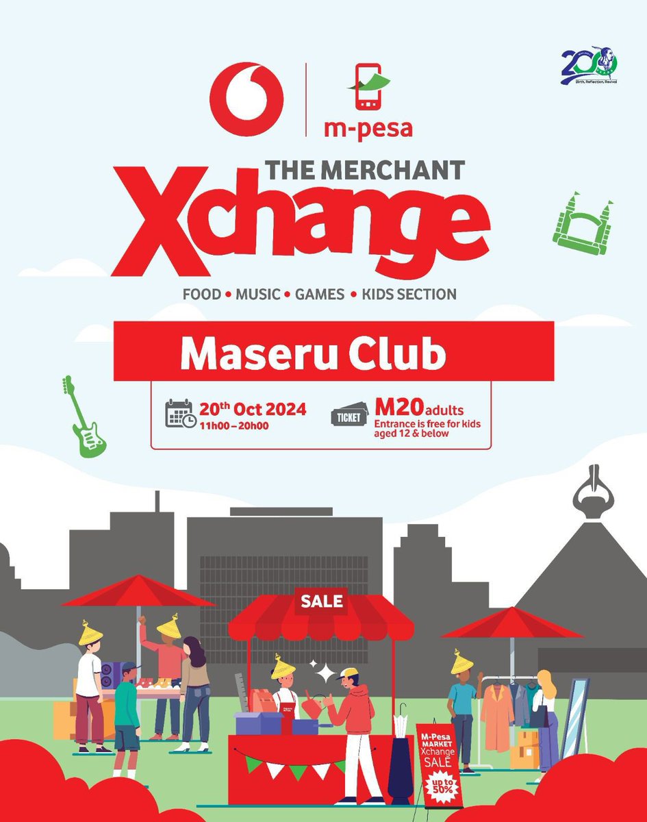 Linonyana li tla be li lula batho ka Maseru mafelong a beke ena!

Ha re kopaneng Sontaheng sena (20 Mphalane 2024), Maseru Club, re ilo tšehetsa likhoebo tse nyane le hona ho thaba ‘moho.

Na u so rekile ticket ea hao tjee? 

Ho fumana ticket, letsetsa *200# kapa u li fumane ho