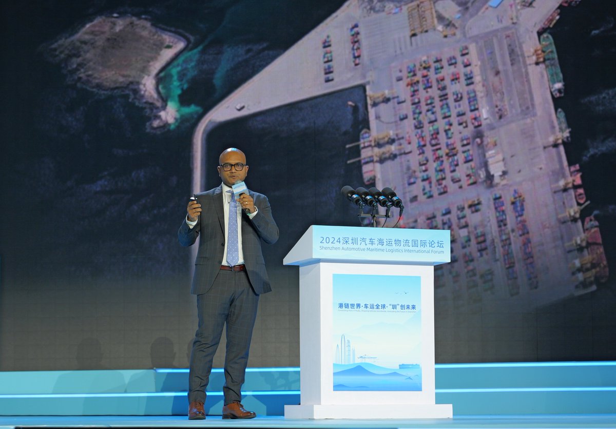 Our Director of International Sales, Preston Coelho spoke at the China International Logistics &amp; Supply Chain Fair about revolutionising Ro-Ro logistics, strengthening China – UAE Automotive Business Cooperation. Khorfakkan Terminal is well equipped to receive Ro-Ro vessels.