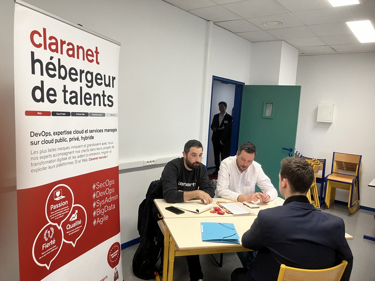 Nous sommes fiers de participer à Lens aux Rencontres Ig2iennes, l'occasion d'échanger avec les étudiants sur les thèmes #Data, #IA, #Cloud &amp; #Sécurité.

L'après-midi, c'est jobdating : nous proposons des stages aux étudiants de bac+4 et bac+5.

Merci à tous #IG2I 🙌