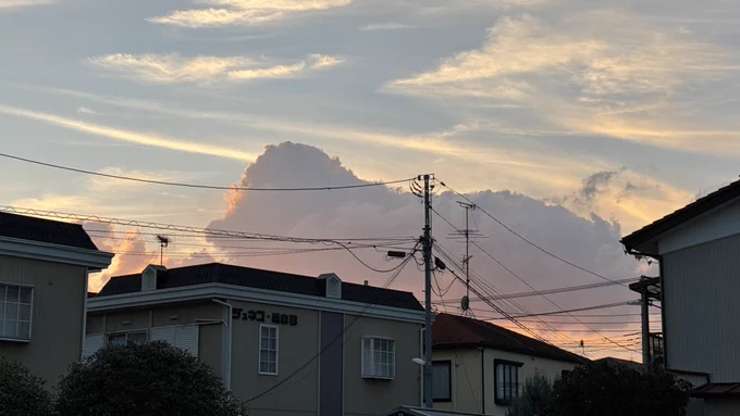 今日の夕方だいぶよかった 