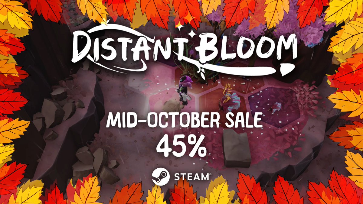 🌺 Distant Bloom and the Distant Bloom Original Soundtrack are now available at 45% off in the Mid-October Sale on Steam! 🎮

store.steampowered.com/app/1450250/Di…

#indiegames #madewithunreal #CelebrateIndies #indiedev #gamingpc