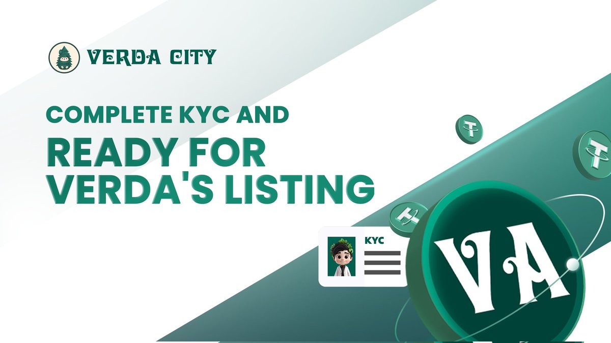 𝐇𝐚𝐯𝐞 𝐘𝐨𝐮 𝐂𝐨𝐦𝐩𝐥𝐞𝐭𝐞𝐝 𝐘𝐨𝐮𝐫 𝐊𝐘𝐂 𝐘𝐞𝐭? 🔐

Over 500.000+ users have completed KYC and are ready for Verda’s listing. Are you?

🔗verda.city/download

Invitation code 👉 5IID4ONW

#VerdaCity #KYCNow #BingXListing