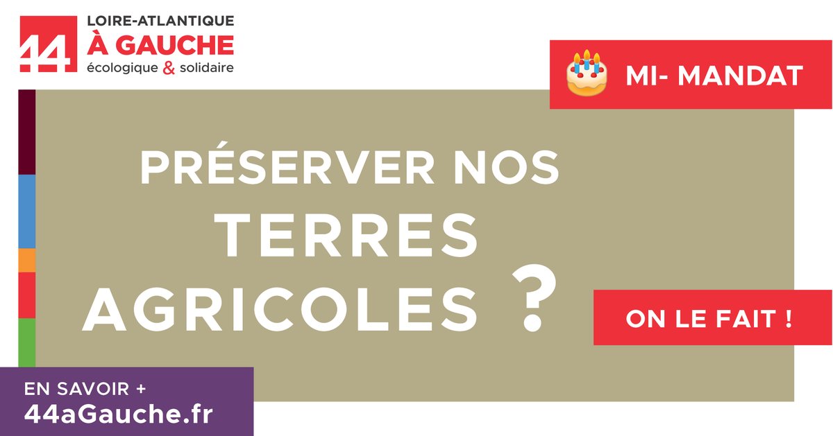 44aGauche's tweet image. #DirectLA
#MiMandat
✅ Préserver nos terres agricoles, on le fait !
En 2021, nous avons décidé de prolonger notre objectif ZAN 2050 et d’en faire un levier d’action dans toutes les politiques publiques, comme la solidarité des territoires, l’éducation, l’habitat et les mobilités.