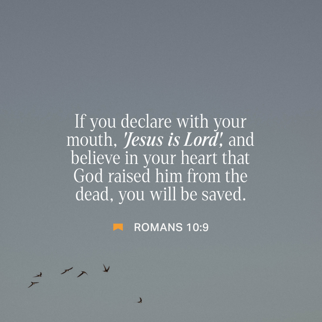 YouVersion's tweet image. Romans 10:9