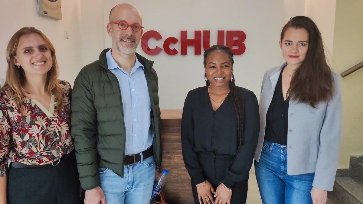 <a href="/LaFrenchTech/">La French Tech</a> Bootcamp is off to a great start! 
An exciting meeting with Nissi Madu of <a href="/Cc_HUB/">Co-creation HUB (CcHUB) Limited (RC 918335)</a>, Julie Lanckriet-Goerig of <a href="/emergingvalley/">emergingvalley</a>, and <a href="/Nicolas_Colin/">Nicolas Colin</a> of <a href="/_TheFamily/">The Family</a>.  Exploring collaboration opportunities with innovative startups.  🇫🇷🤝🇳🇬