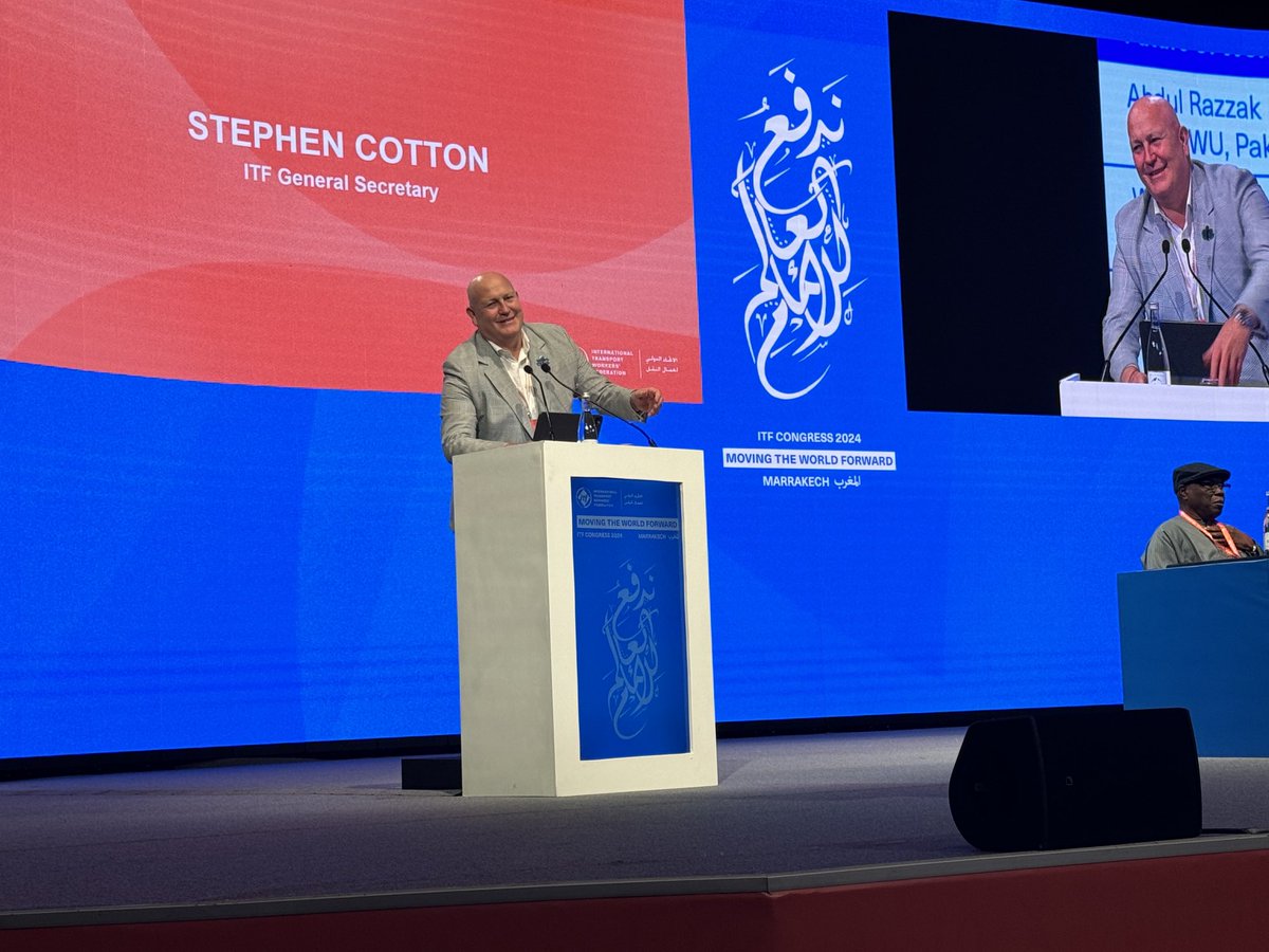 Really proud to see Stephen Cotton ⁦<a href="/ITFglobalunion/">International Transport Workers' Federation (ITF)</a>⁩ reelected as General Secretary of ITF for another 5 years. Looking@forward to continuing our cooperation and friendship ⁦<a href="/shippingics/">International Chamber of Shipping (ICS)</a>⁩