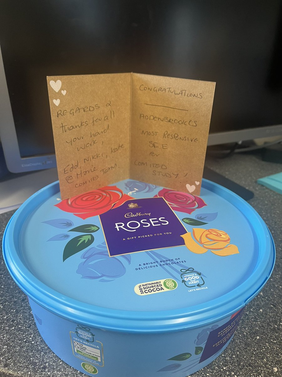 A big thank you to the <a href="/CoMiTEDTrial/">CoMiTED Trial</a> for sending us some goodies! 🍬🍫