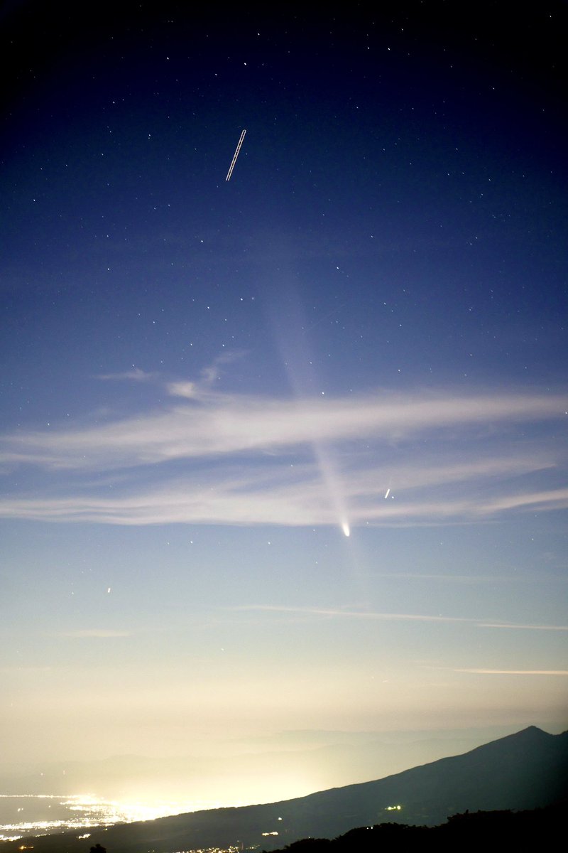 Moris_SRT's tweet photo. @tenmonReflexion 
箱根から三島方面に見えました
金星とアークトゥールスのちょうど中間くらいでしたね。 https://t.co/7zd6jyKvdD