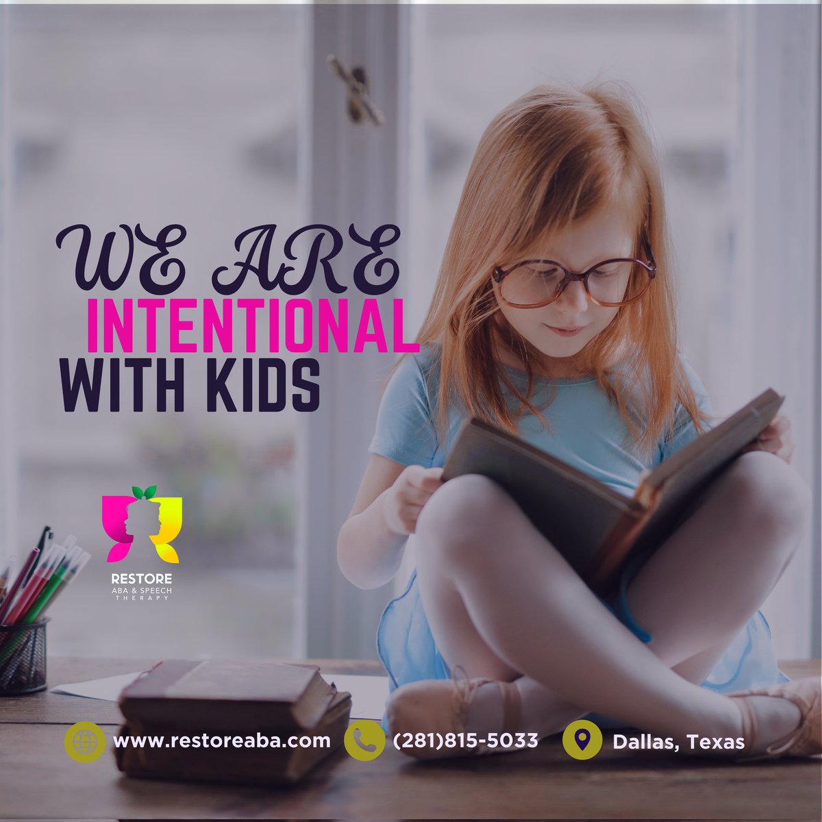 Restoreaba's tweet image. We give our kids 100% care and attention at Restore ABA.

#restoreaba #childcare #autism