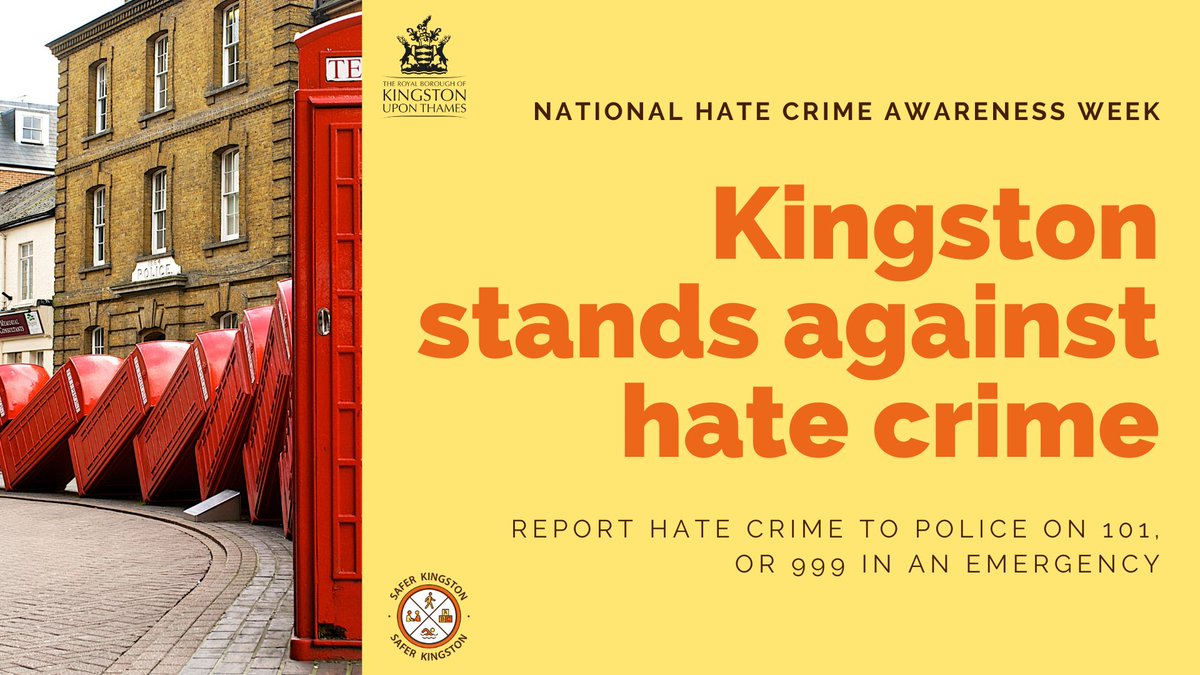 Calling local businesses and organisations: this #NationalHCAW sign up for our community pledge, which aims to send clear and consistent message that hate will not be tolerated in our borough and Kingston is a safe place to live, work, study and visit.
kingston.gov.uk/policing-commu…