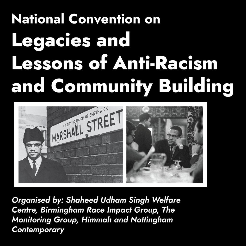 Himmah is proud to support The National Convention on Legacies and Lessons of Anti-Racism and Community Building' at Nottingham Contemporary on 25 Oct, 6:30-8:30pm.

Free entry, but booking is essential! Reserve your spot now via the link in our bio.